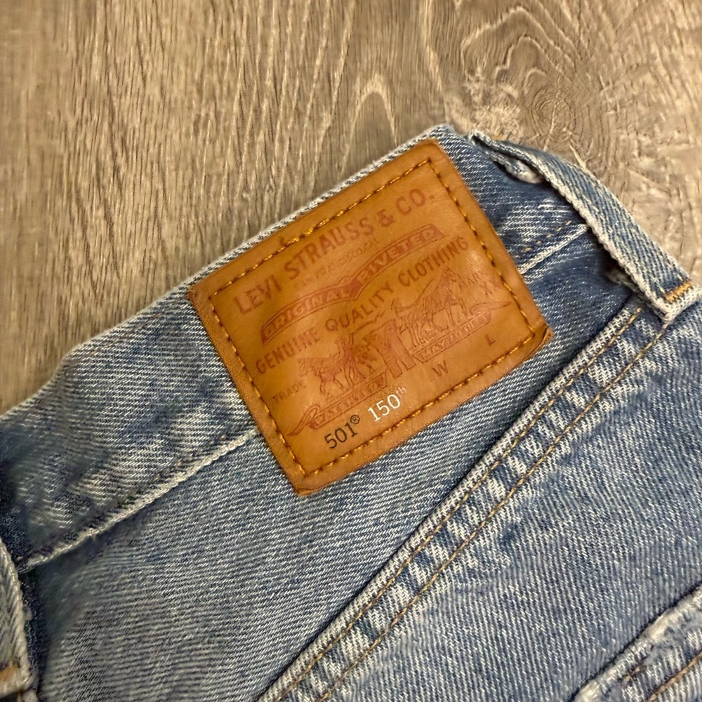 Levi’s 501 90s Patchwork Women’s Shorts - Medium Wash W24 - Picture 4 of 14